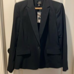 NWT WORTHINGTON 18 Misses Navy Blazer Lined 1 Button Notched Lapel Back Vent